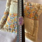 Sterling Silver EDCO Taiwan SSS 925 Vermeil Purple Big Gemstone Ring Size 9 Photo 1