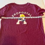 Aeropostale women's size large burgundy classic crew shirt Photo 2