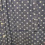 Talbots Polka Dot Chambray Button Down Shirt Dress Size 10P Coastal Denim Photo 4