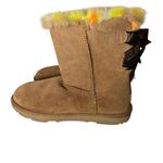 UGG  Bailey Bow Plaid Punk Chestnut Boots Women’s Size 7 Photo 8