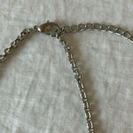 Silver Tone & Green/Blue Floral Necklace Photo 6