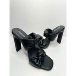 Abound  Rainey Knotted Heeled Sandal in‎ Black Size 5.5 Square Open Toe Heels Photo 3