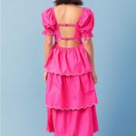 English Factory Fuchsia Tiered Dress - $185 MSRP - Size M Photo 3