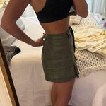 Avec Les Filles Anthropologie  Dark Green Skater Skirt Photo 1