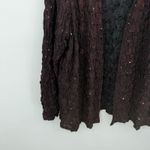 Dressbarn Collection Black Red Crinkle Sequin Open Cardigan Formal Size 20W Photo 2