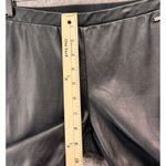 Guess Vintage Leggings Womens S Black Faux Leather PU Stretch Pull On Edgy Chic Photo 5