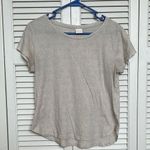 H&M Cream and Black Polka-dot Cap Sleeve T-Shirt Photo 0
