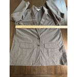 Old Navy  Blazer Suit jacket Gray Pinstripe Womens XL Tall NEW! Viscose Blend Photo 2