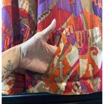 Ruby Rd Womens Jacket Size 14 Petite Multicolor Long Sleeve Button Up Boho Red Photo 4