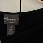 Chico's  Size 1 Lace Shirt Black Sheer Blouse Whimsygoth Romance Chico Medium Top Photo 4