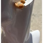 Vintage Ceramic Pig Earrings Farm Animals Piglet Jewelry Women’s Handmade Orange Photo 3