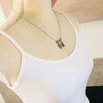 infinity symbol owl & initial “B” charm slider 750 chain necklace Photo 1