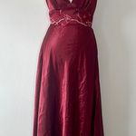 Vintage Satin Nightgown Red Size L Photo 0