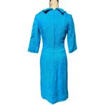 1960s Eve Le qoc Tiffany Blue Retro Pencil Dress Women size 4 Vintage Photo 5