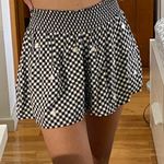 PINK - Victoria's Secret PINK Daisy Black Gangnam Shorts Photo 1