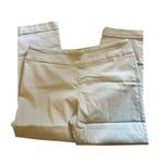 Bella & Rose Women Gray Casual Pants 1X Pull On Cuff Stretchy Office Vacation Photo 0