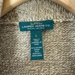 Lauren jeans co Marled oatmeal shawl collar toggle button cardigan sweater L Size L Photo 4