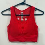 Mono B Scarlet Mesh Activewear Top Size Medium EUC Red Photo 0