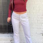 Tommy Hilfiger Vtg y2k  White low-rise straight leg jeans / fits sz 26 Photo 0