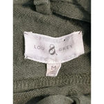 Lou & grey  Sweater Hooded Poncho Size Medium Oversized Olive Stretch  Top Photo 2