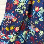Studio Ghibli Ponyo Blue Ocean Print Skirt Layered Shorts Romper Size M Photo 3