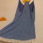 Baby Blue Dress with White Lace Photo 2