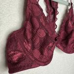 Aerie  Happy Lace Floral Racerback Underwire Bralette Red Size 34A Intimates Bra Photo 1