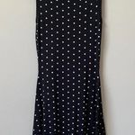 NWOT HYPR Women's Size M/L Knit Polka Dot Fit and Flare Sleeveless Dress Black Photo 9