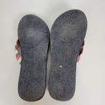 Tommy Hilfiger Women's Slipper 7 Red White Blue Stripe Thong Slip On Sandals Photo 6