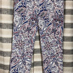 Talbots  Red And Blue The‎ Perfect Crop Size 8 Photo 0