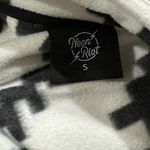 Neon Riot White Black Aztec Quarter Zip Pullover Sweatshirt Women’s Small White Photo 1