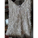 retrofete Haven Embellished Mini Dress White/Silver Womens Size Medium Silver Photo 12