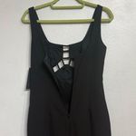 Aidan Mattox  Black Cut-Out Scoop Neck Maxi Evening Gown Sz 4 NWT Photo 8