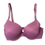 Victoria's Secret PINK Lilac Purple Wear Everywhere Lightly Lined T-Shirt Logo Band Bra Size 32DD Photo 0