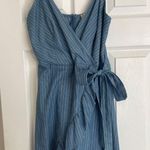 Altar'd State  Dress Blue Mini Striped Photo 0