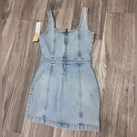 Michael Kors New  Women's Button-Down Blue Denim Mini Dress Size medium jean Photo 2