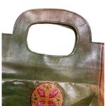 Gabby New York Women’s all leather vintage purse handbag SKU 1068 Green Photo 5