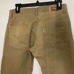 Levi's  tan cord khaki straight leg pants size 16 reg 28x28 Juniors jeans Photo 4
