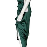 Emerald Sundae  Juniors' Ruffled Side-Pleated Dress Hunter Green Sz L Photo 2