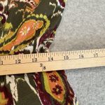 Earthbound Trading High Low Dress Womens Medium Green Paisley Hippie Boho Photo 11