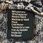 Misook  Womens Black White Open Front‎ Cardigan Sweater Medium Photo 3