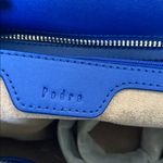 Pedro blue leather & suede purse with shoulder strap Photo 5