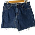 Urban Outfitters BDG Denim Rinse Asymmetrical Mini Skirt Raw Hem Medium OB718149 Photo 1