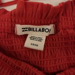 Billabong Red tight tie crop top Photo 1