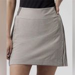 Athleta  Brooklyn Textured Skirt Skort Gray White Shorts Tennis Active Pull On 12 Photo 0