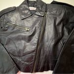 Vintage 80’s Avon Leather Cropped Jacket Black Photo 2