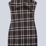 Plaid Dress Brown Photo 0