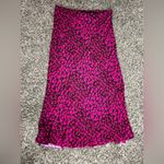 Fifteen Twenty Bias Cut Midi Skirt Wild Leopard Sz L Photo 7