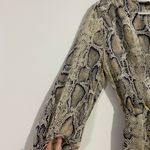 ZARA Snake Skin Print Button Up Mini Dress Photo 5