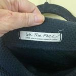 Free People  Black Bunny Cropped Boat Neck Pullover Photo 11